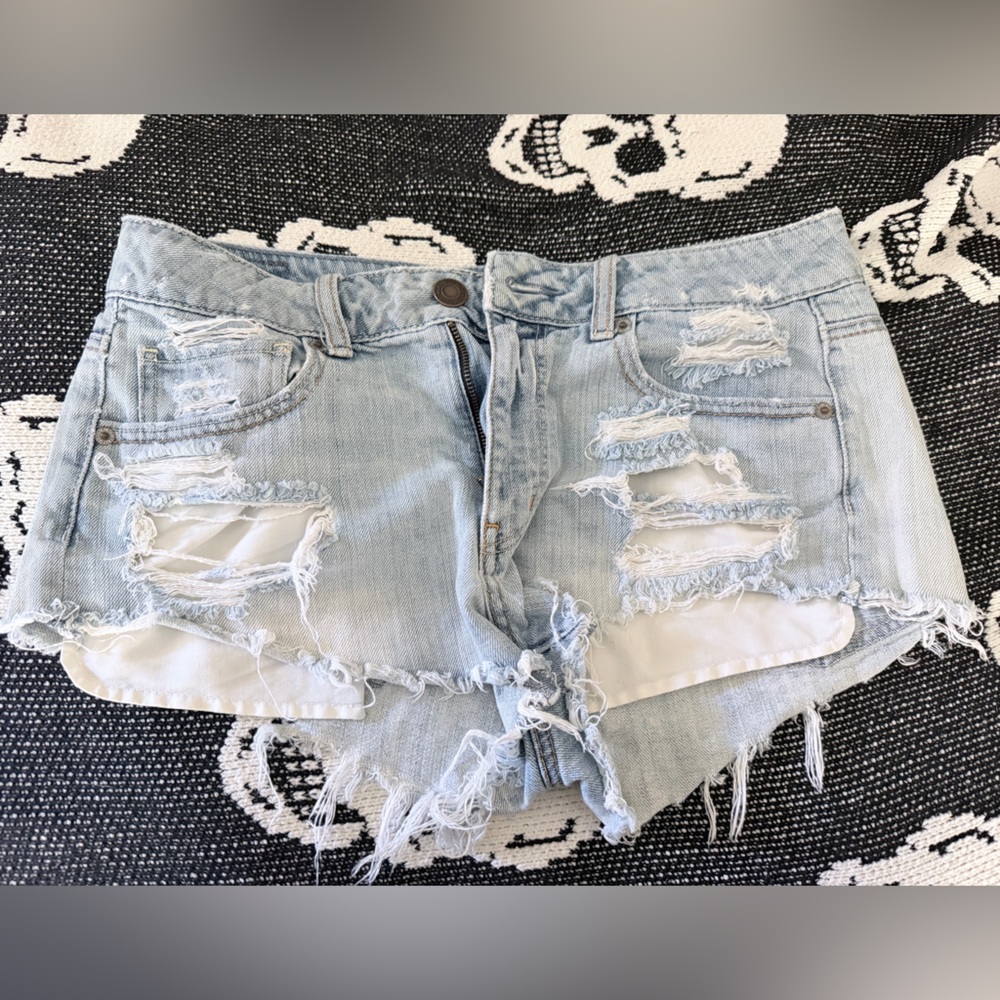 SOLD American Eagle Outfitters Light Blue Denim Jean shorts